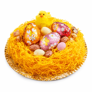 Ninho de Páscoa de Doce de Ovo