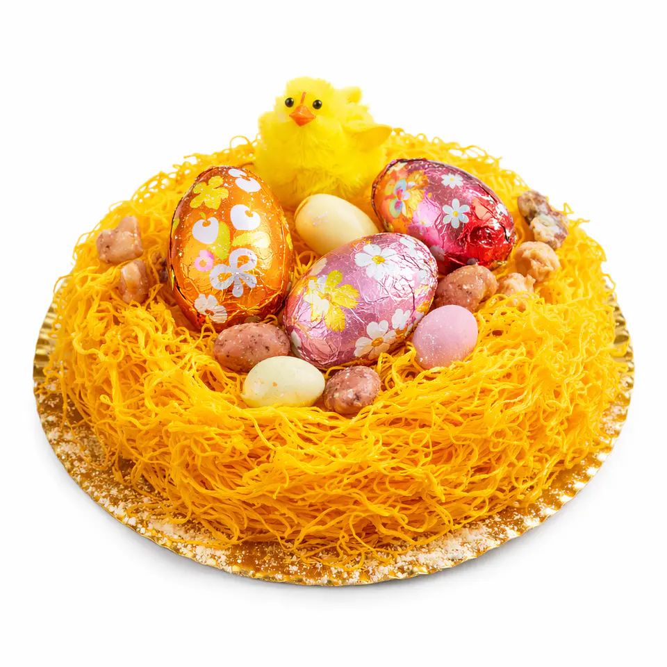 Ninho de Páscoa de Doce de Ovo 1