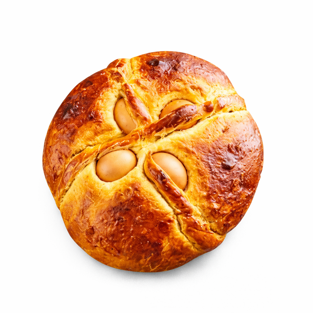Folar de Páscoa Tradicional com Ovo 3