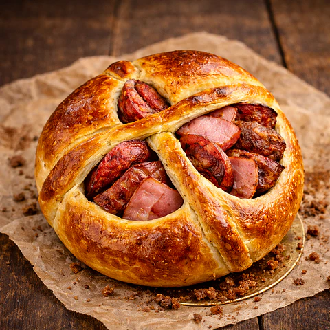 Folar de Páscoa com Carnes