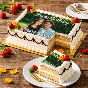 Bolo de Aniversário com Foto