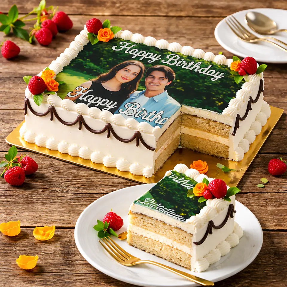 Bolo de Aniversário com Foto 2