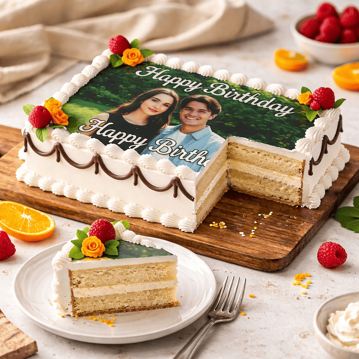 Bolo de Aniversário com Foto 4