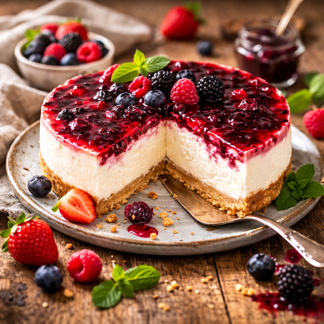 Cheesecake de Frutos Vermelhos 2