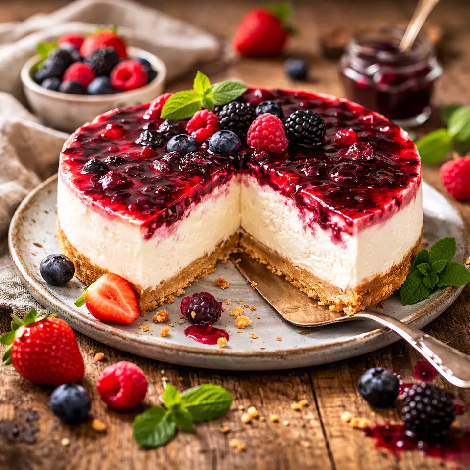 Cheesecake de Frutos Vermelhos 2