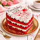 Bolo Coração Red Velvet “Parabéns Mãe” - Thumbnail 2
