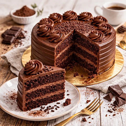 Bolo de Chocolate Simples (Clássico)