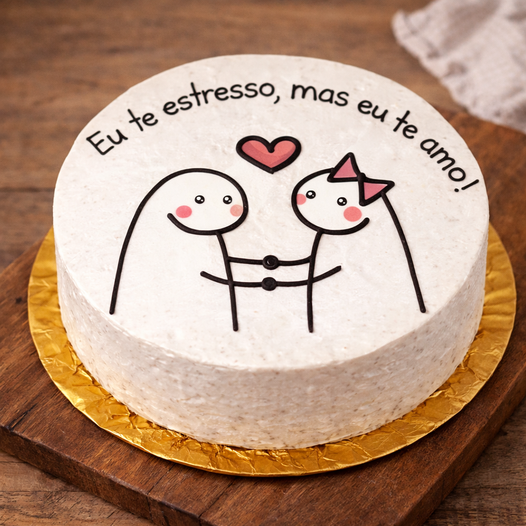 Bento Cake “Eu te estresso, mas eu te amo!” 3