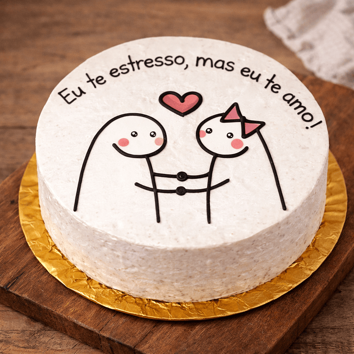 Bento Cake “Eu te estresso, mas eu te amo!” 3