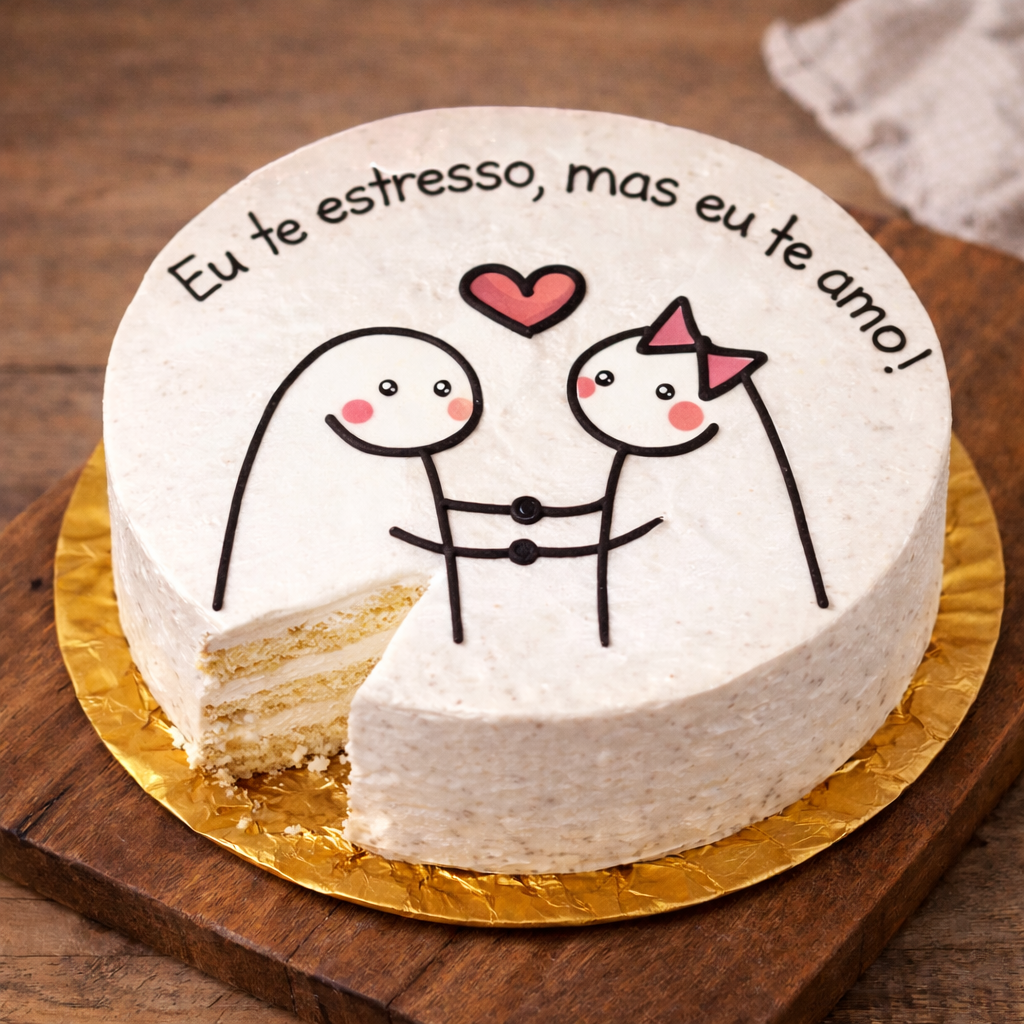 Bento Cake “Eu te estresso, mas eu te amo!” 2