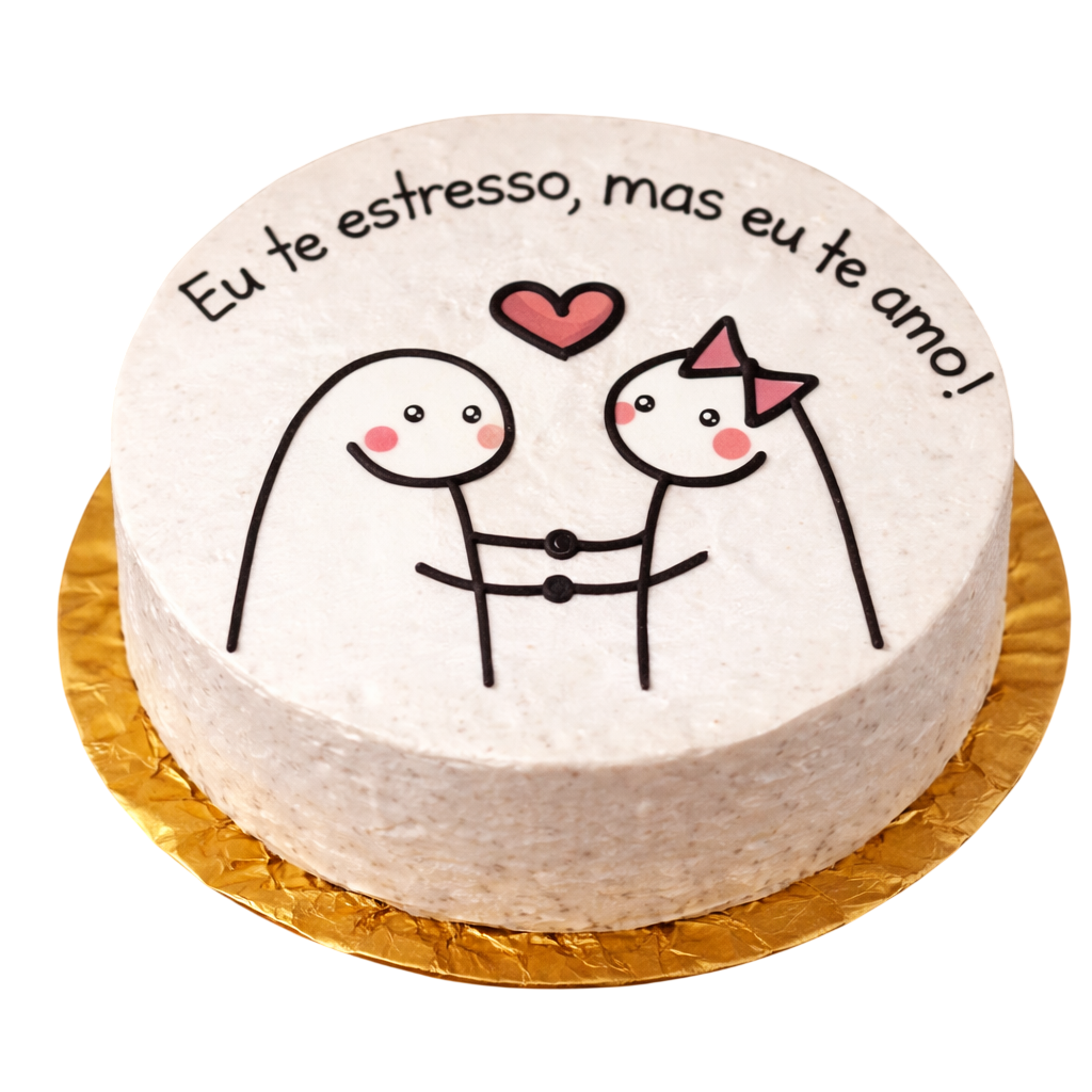 Bento Cake “Eu te estresso, mas eu te amo!” 1