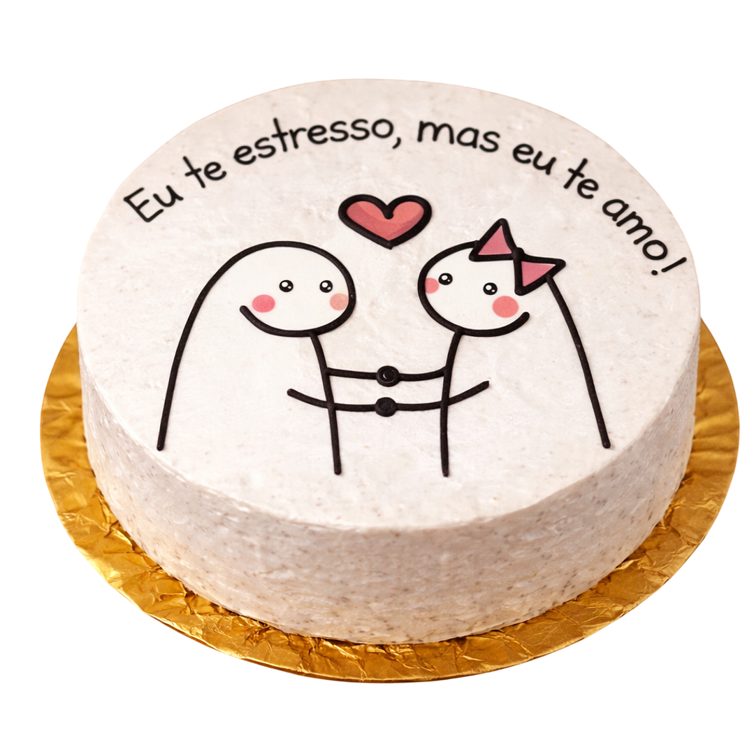 Bento Cake “Eu te estresso, mas eu te amo!” 1