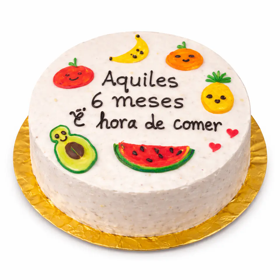 Bento Cake “Aquiles 6 meses é hora de comer” 3
