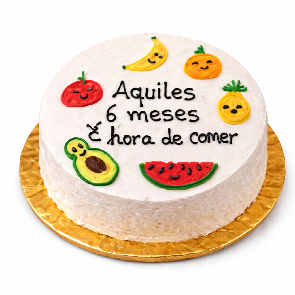 Bento Cake “Aquiles 6 meses é hora de comer” 1
