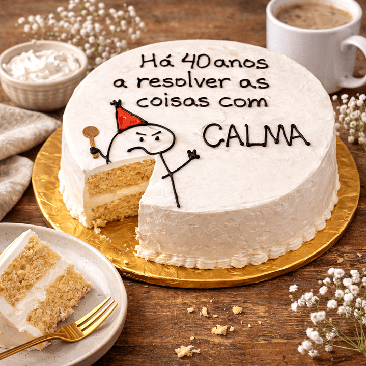 Bento Cake “Há 40 anos a resolver as coisas com CALMA” 2