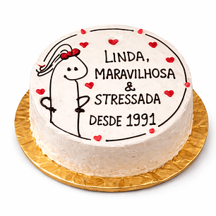 Bento Cake “Linda, Maravilhosa & Stressada desde 1991”