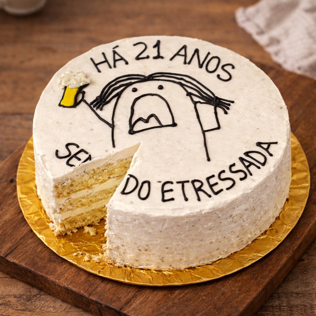 Bento Cake “Há 21 anos sendo estressada” 3