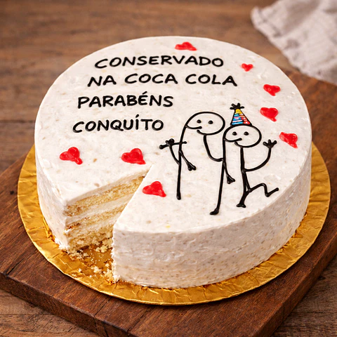 Bento Cake "Conservado na Coca-Cola"