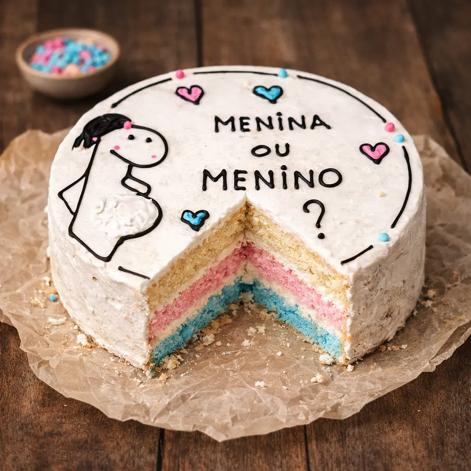 Bentô Cake Chá Revelação 2