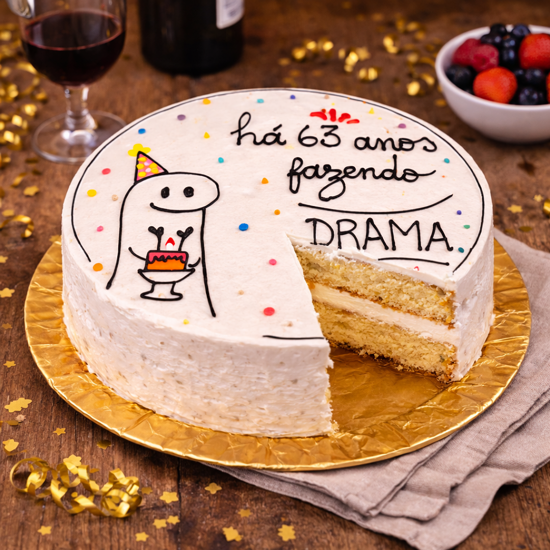 Bento Cake “Há 63 anos fazendo DRAMA” 2