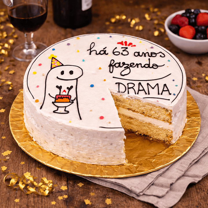 Bento Cake “Há 63 anos fazendo DRAMA” 2