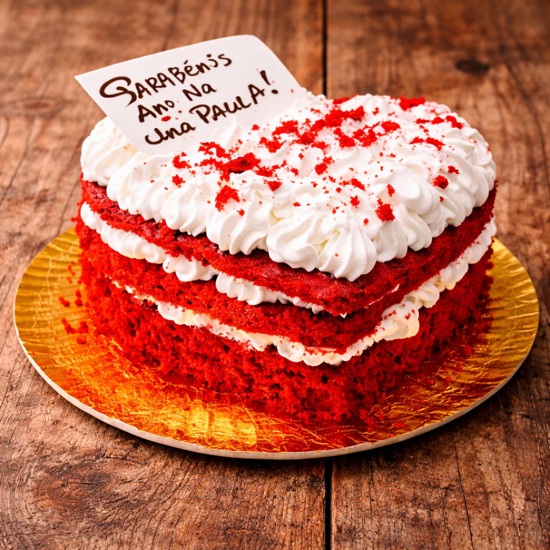 Red Velvet com Chantilly 3