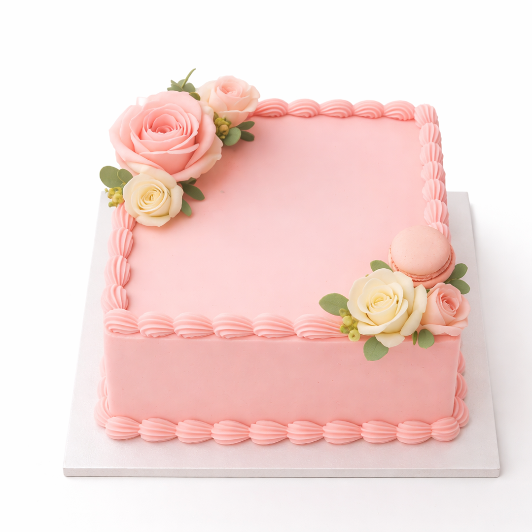 Bolo Decorado com Flores 1