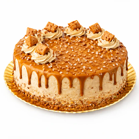 Bolo de Bolacha com Caramelo Salgado