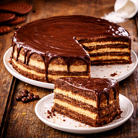 Bolo de Bolacha de Chocolate