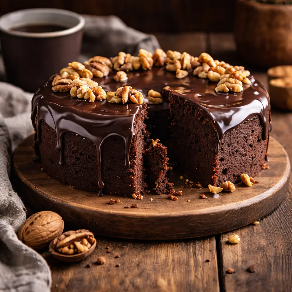 Bolo de Chocolate com Nozes 2