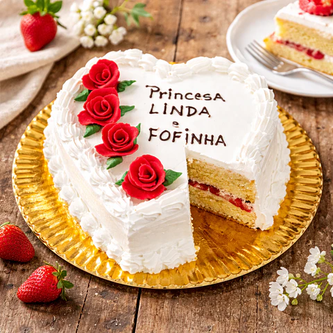 Bolo Feminino Simples Branco