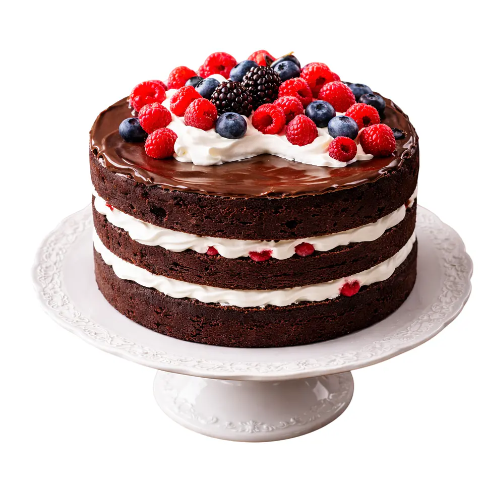 Naked Cake de Chocolate com Ganache 3