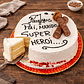 Bolo de Aniversário “Pai, Marido, Super-Herói” (Chocolate) - Thumbnail 2