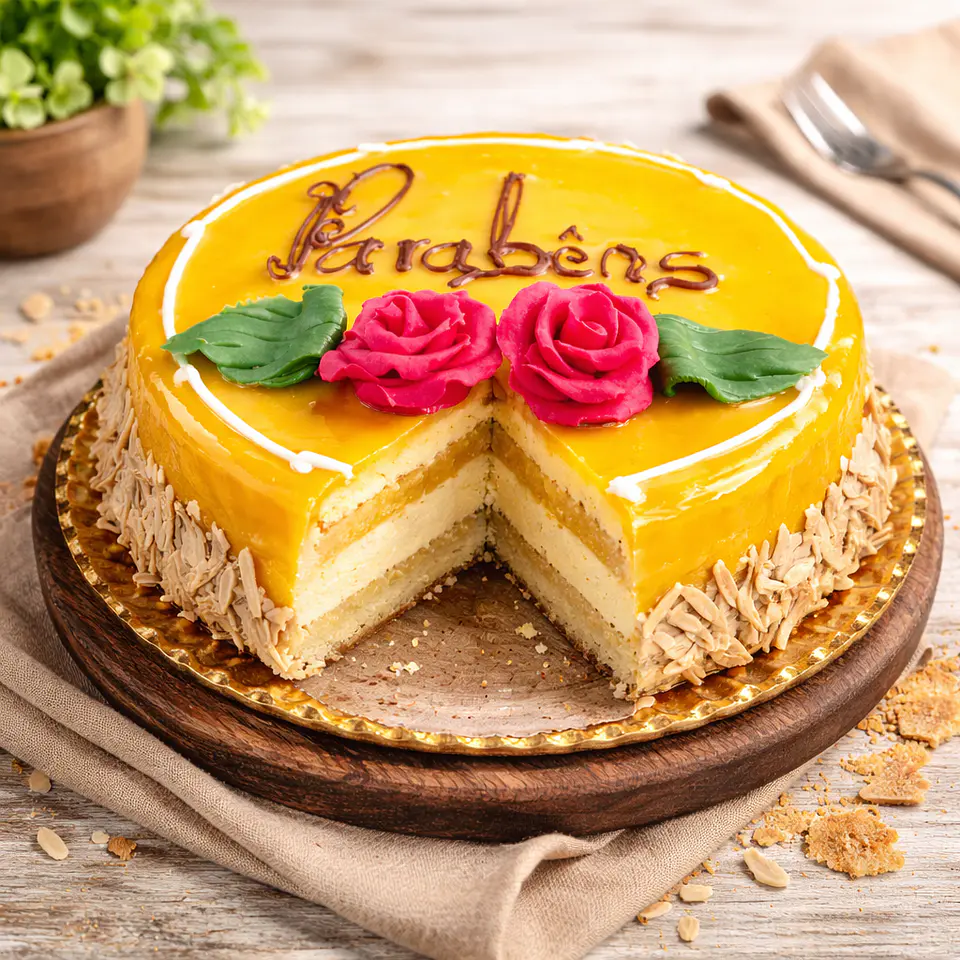 Bolo com Doce de Ovos e Amêndoas 3