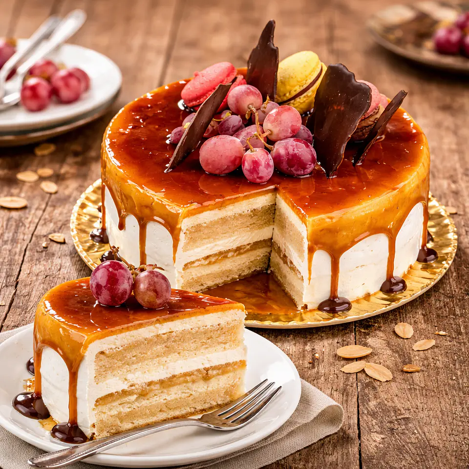 Bolo Decorado com Macarons 5