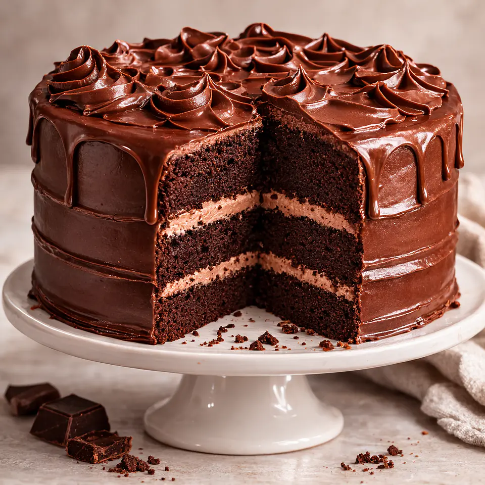 Bolo de Chocolate Húmido e Fofo 4