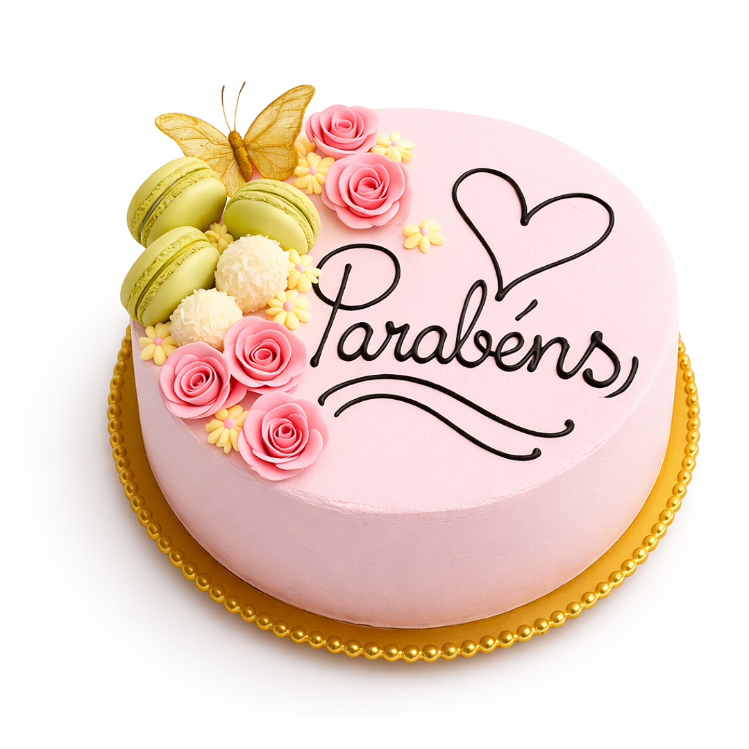 Bolo de Aniversário Feminino Chique 5