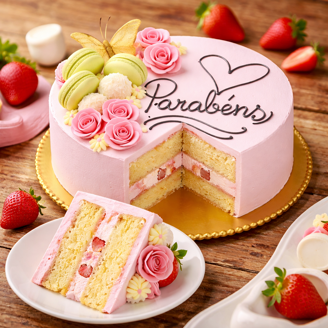 Bolo de Aniversário Feminino Chique 2