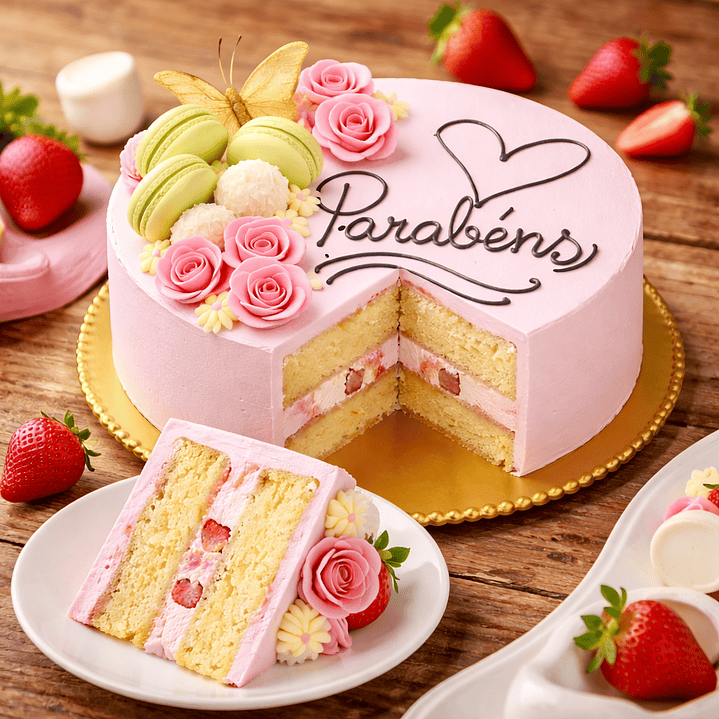 Bolo de Aniversário Feminino Chique 2