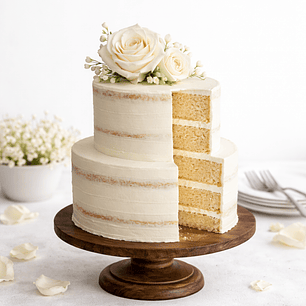 Bolo de Casamento 2 Andares Clássico