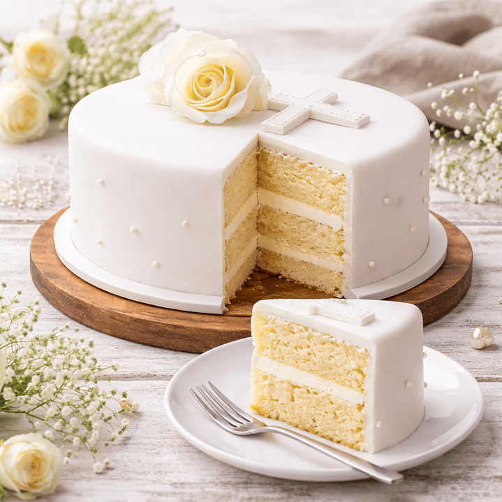 Bolo de Batizado Simples 1