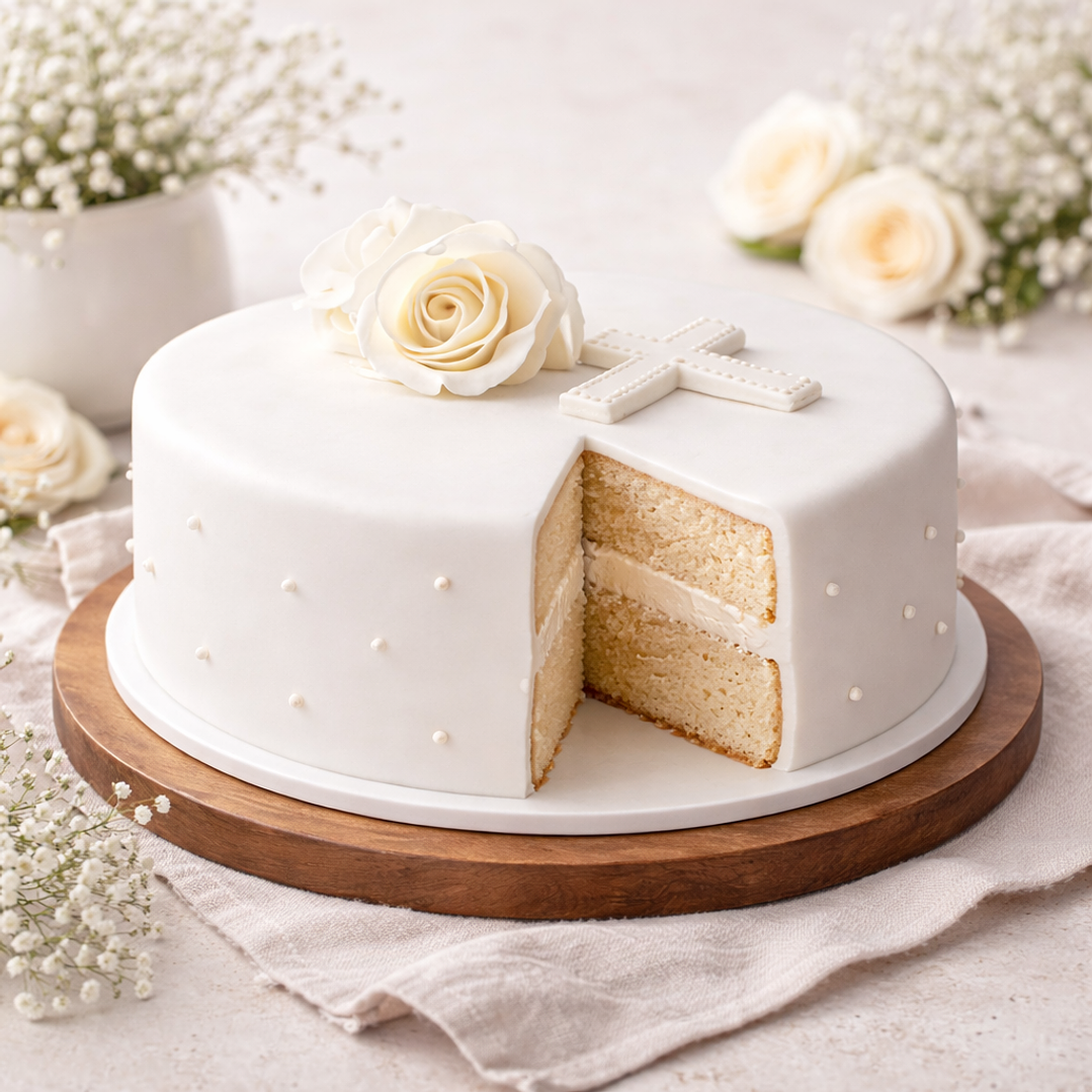 Bolo de Batizado Simples 2