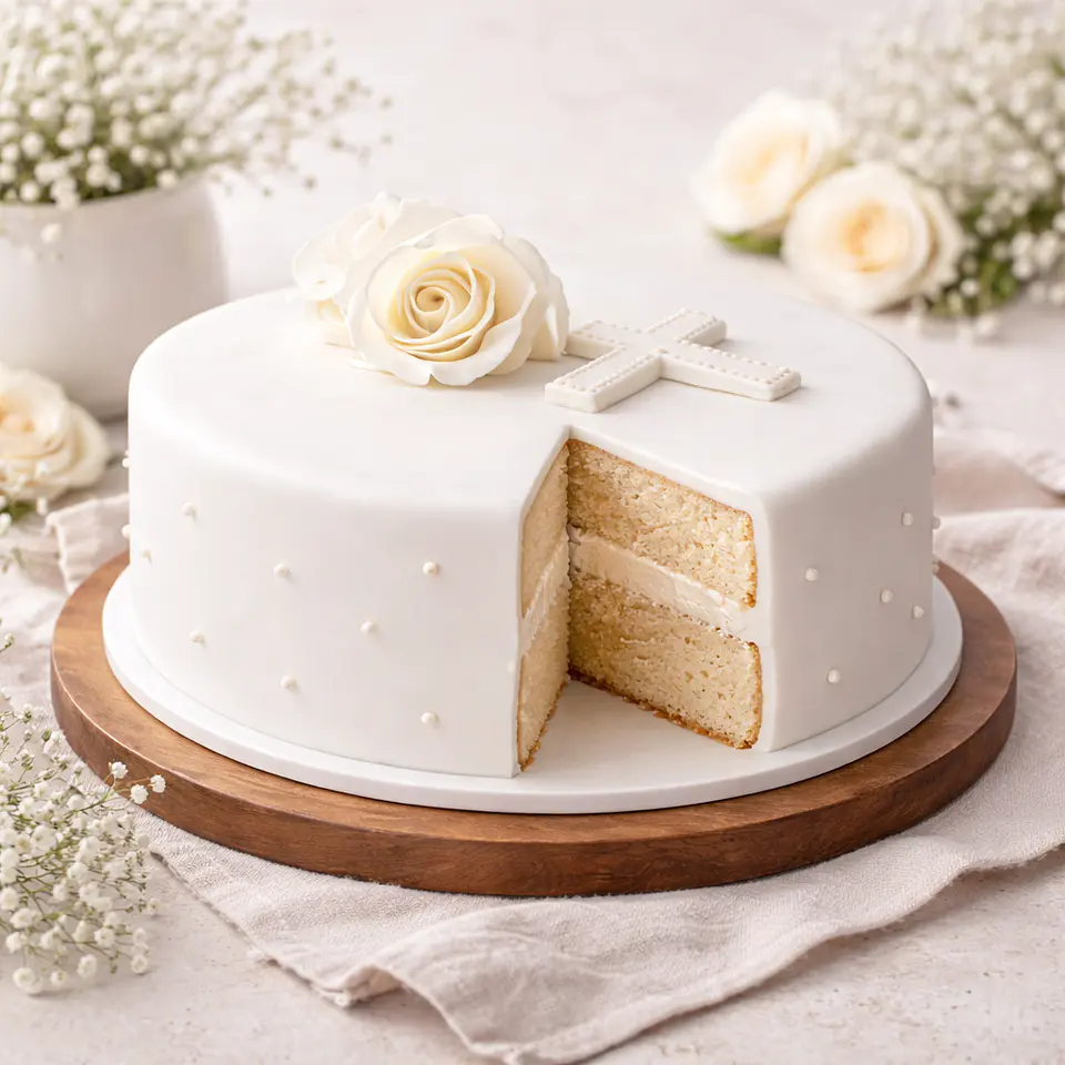 Bolo de Batizado Simples 3