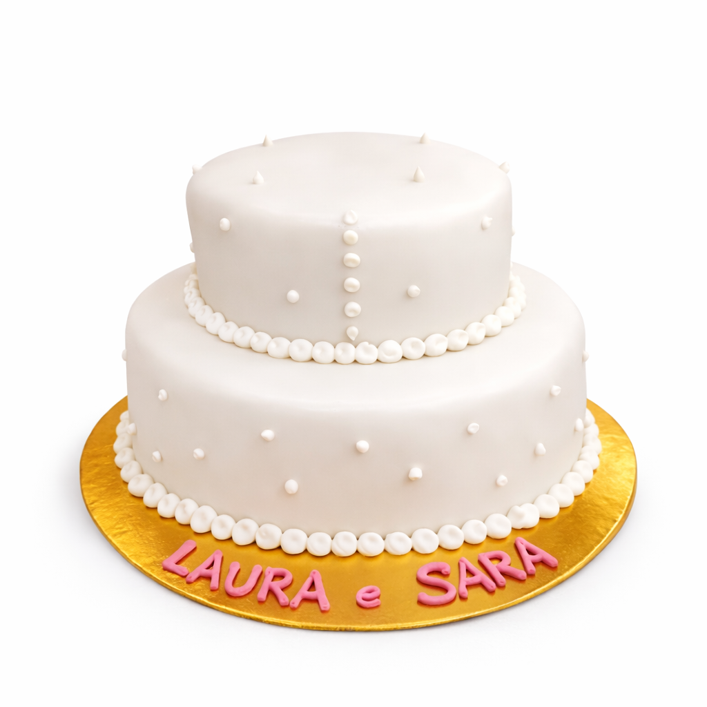 Bolo de Batizado Branco Premium 4