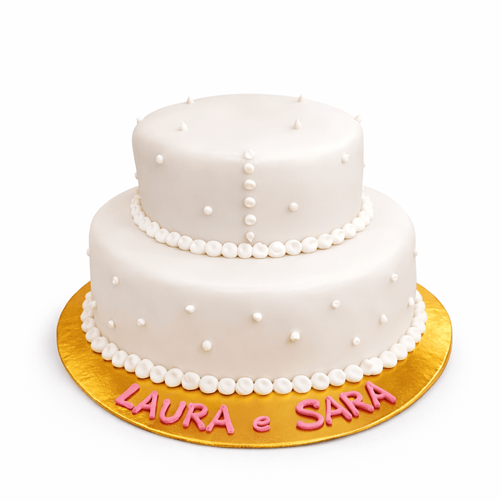 Bolo de Batizado Branco Premium 4