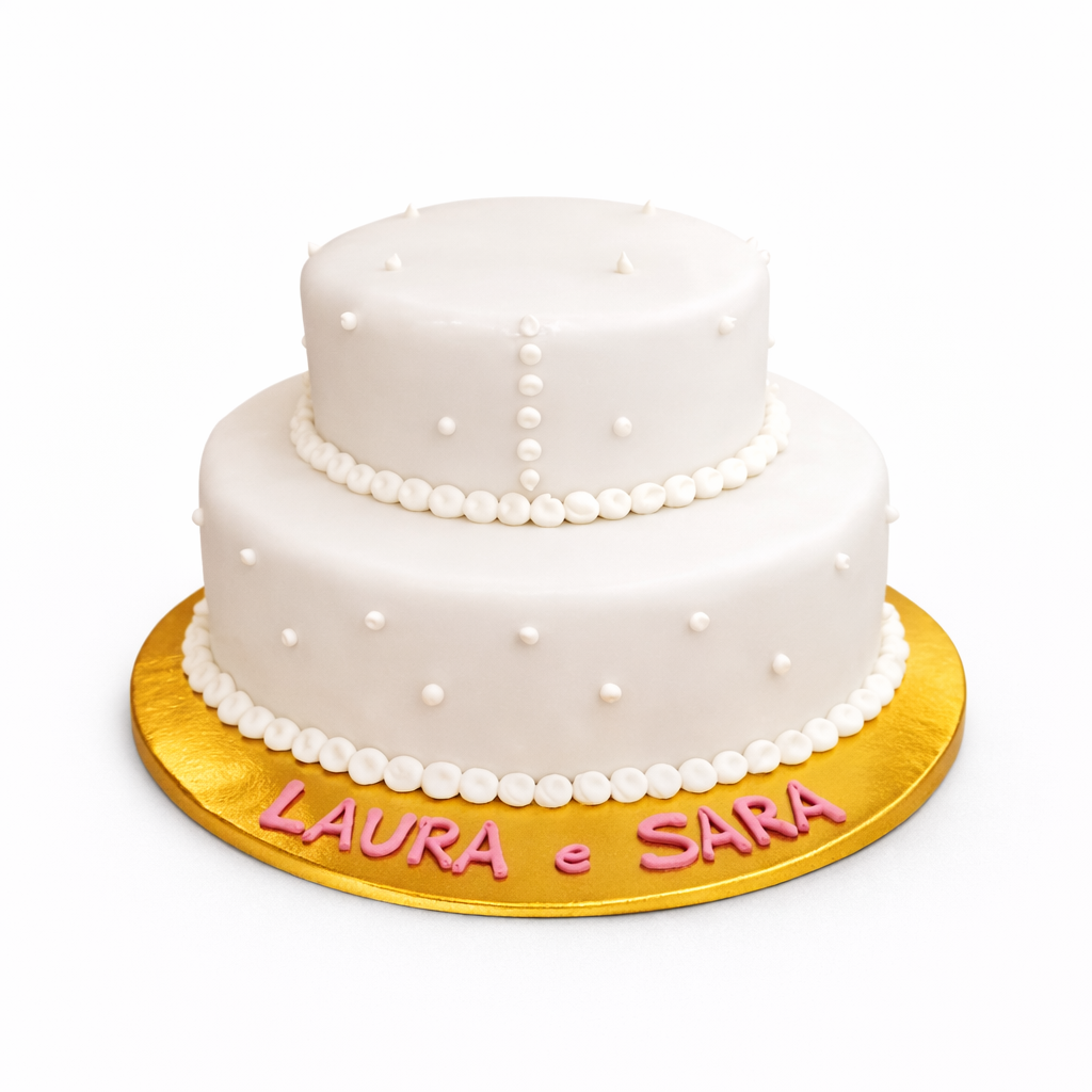 Bolo de Batizado Branco Premium 6