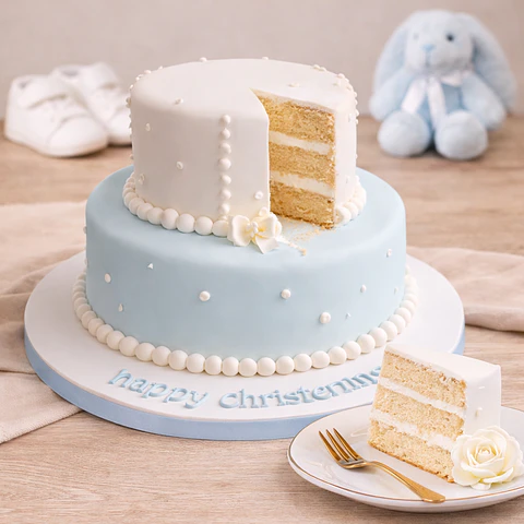 Bolo de Batizado para Menino