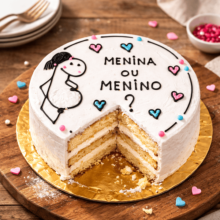 Bentô Cake Chá Revelação 3