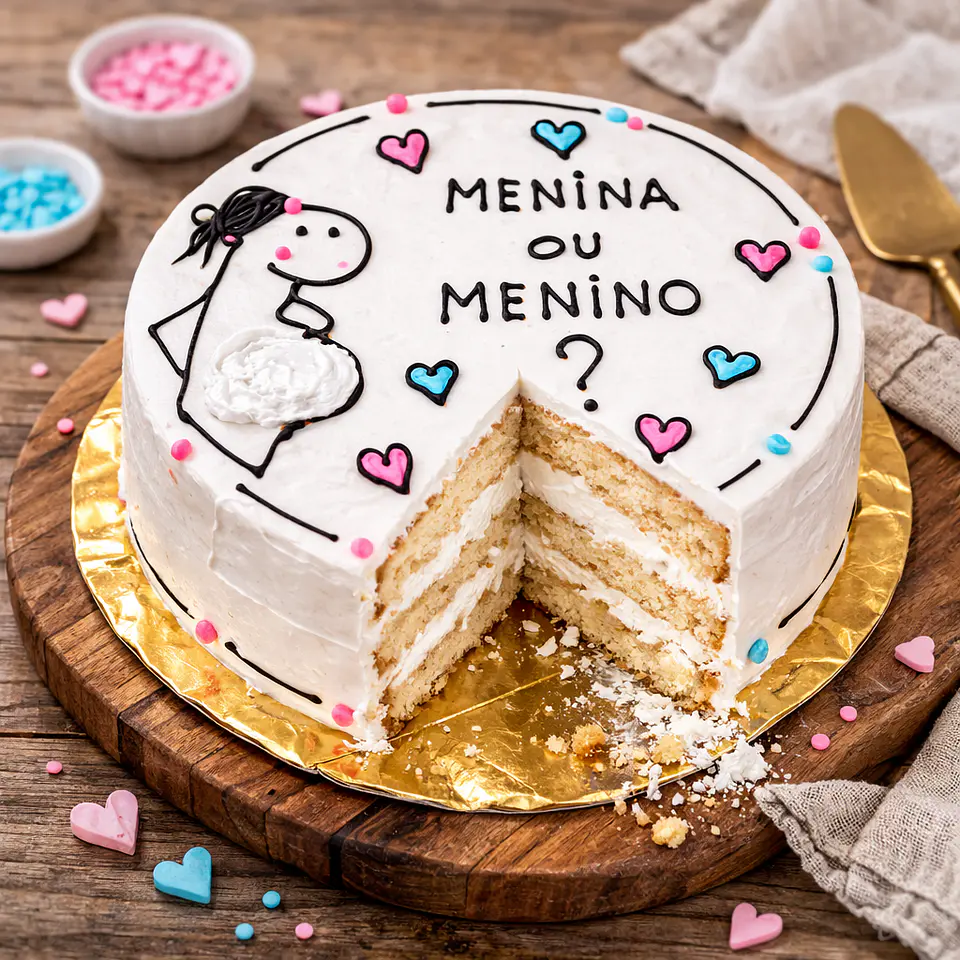 Bentô Cake Chá Revelação 4