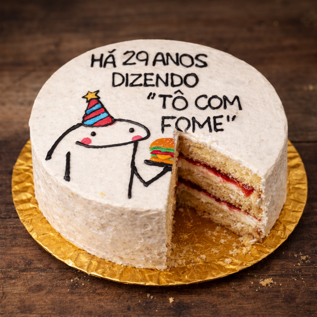 Bento Cake “Há 29 Anos Dizendo ‘Tô com Fome’” 2